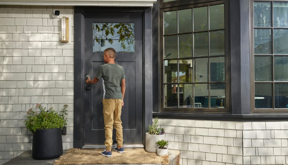 Vivint Smart Lock on home in Rochester